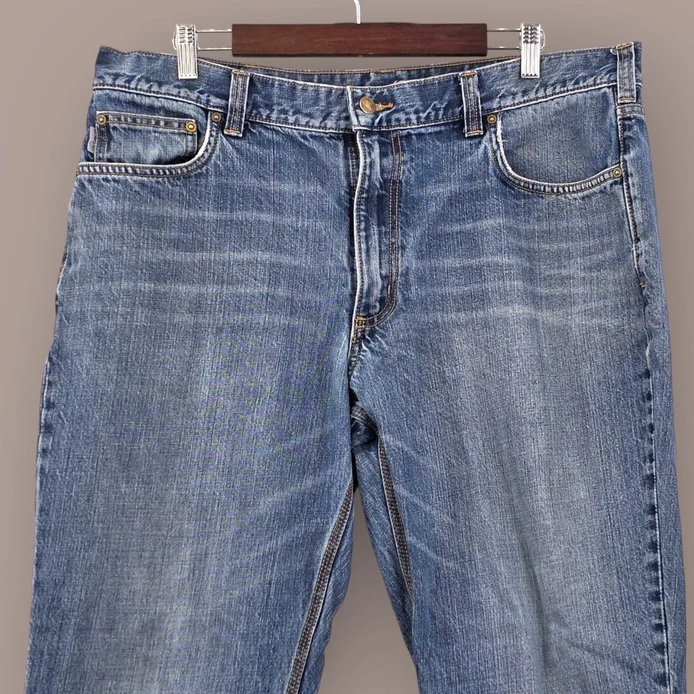 Carhartt Jeans Size 38 Series 1889 Relaxed Fit Straight Leg Blue Denim‎ 100613
